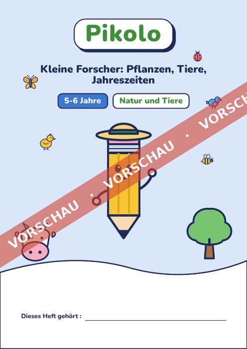 Spielerisches Heft Kleine Forscher, 5-6 Jahre