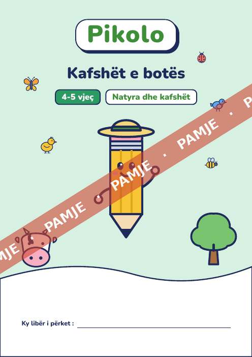 Libër argëtues Kafshët e botës, 4-5 vjeç