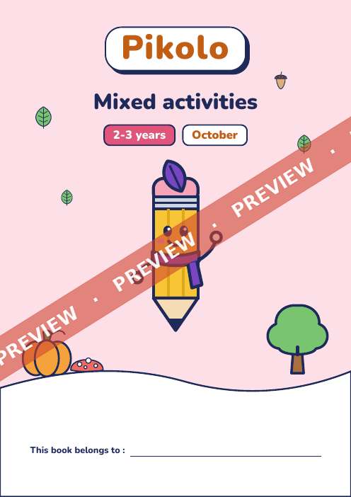 Book of the month Mixed activities, 2-3 years