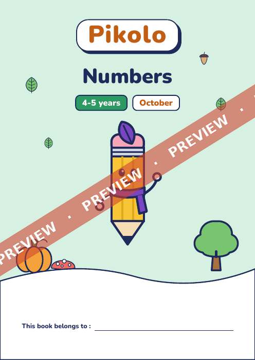Book of the month Numbers, 4-5 years