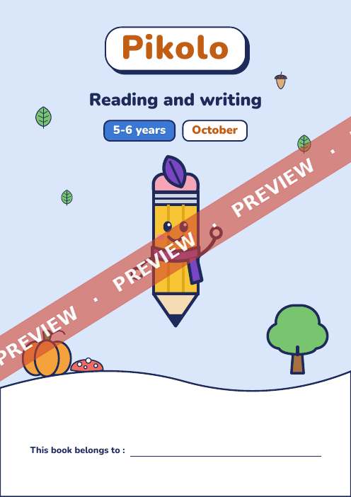 Book of the month Reading and writing, 5-6 years