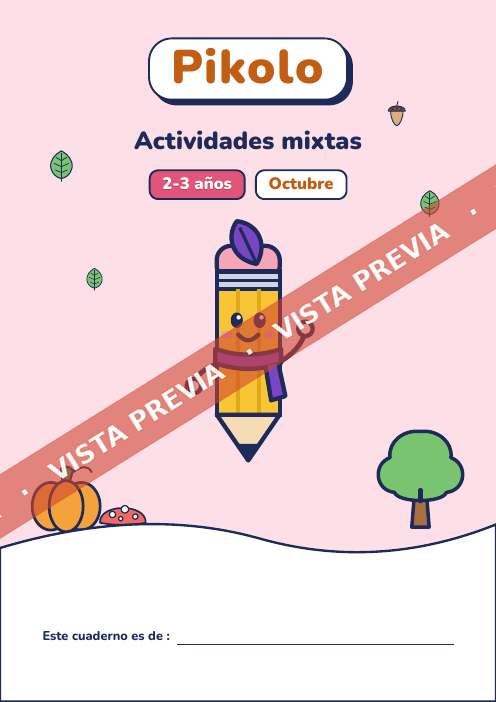 Cuaderno del mes Actividades mixtas, 2-3 años
