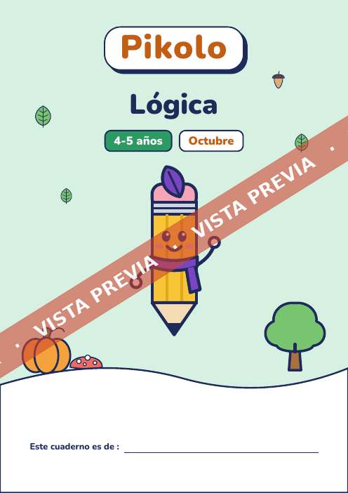 Cuaderno del mes Lógica, 4-5 años
