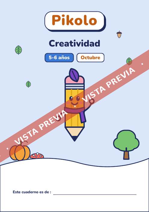 Cuaderno del mes Creatividad, 5-6 años