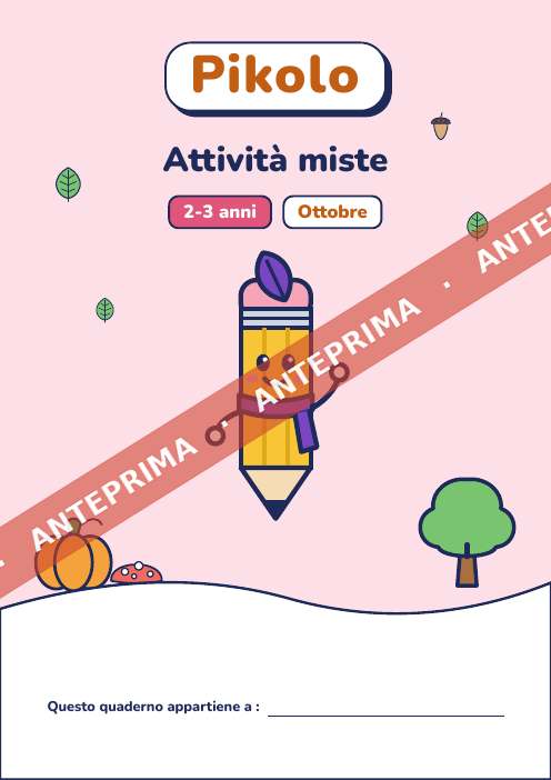 Quaderno del mese Attività miste, 2-3 anni