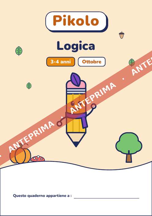 Quaderno del mese Logica, 3-4 anni