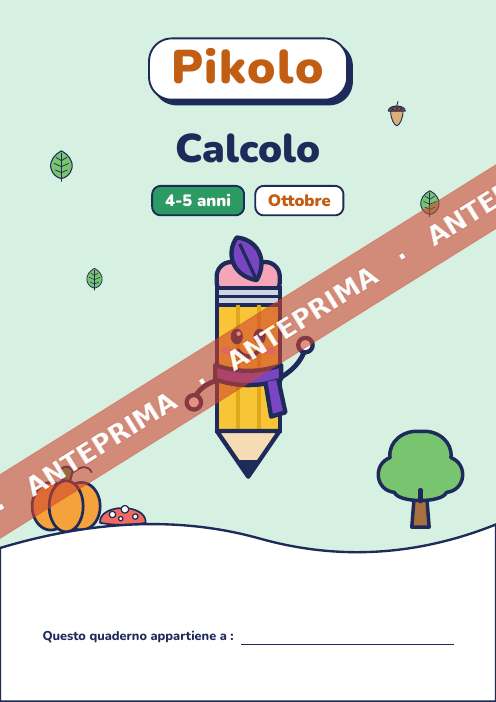 Quaderno del mese Calcolo, 4-5 anni
