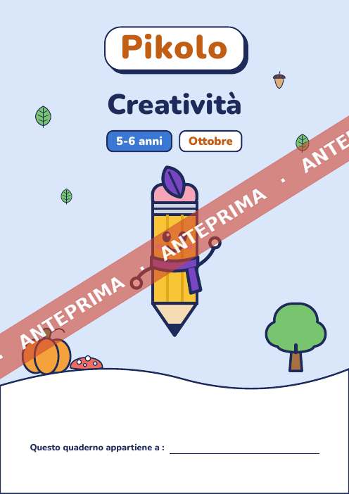 Quaderno del mese Creatività, 5-6 anni
