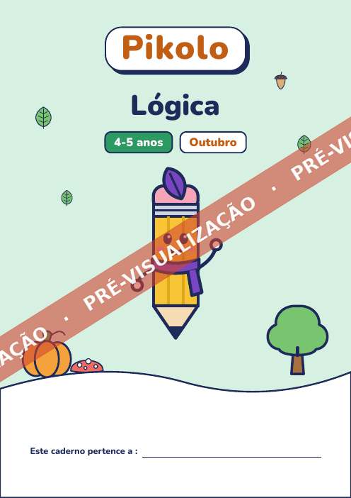 Caderno do mês Lógica, 4-5 anos
