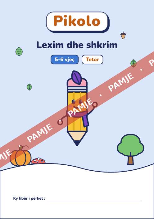 Fletorja e muajit Lexim dhe shkrim, 5-6 vjeç