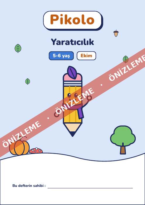Ayın defteri Yaratıcılık, 5-6 yaş